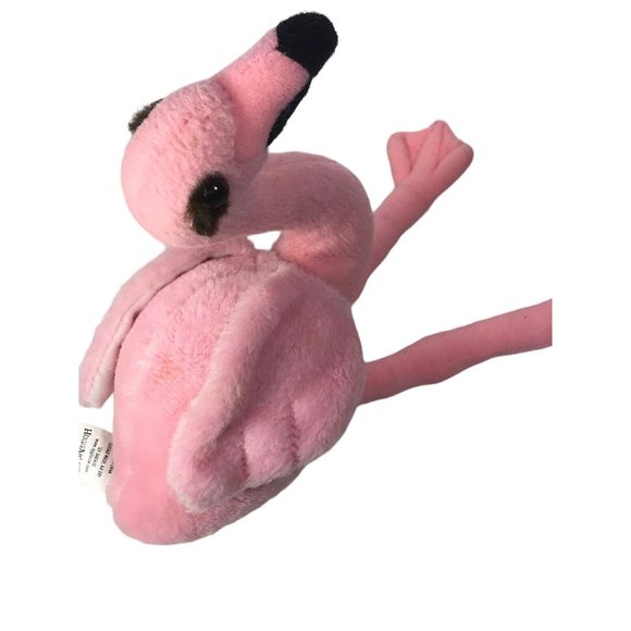 Pink Flip the Flamingo Bean Bag Plush by Dakin Huggables With Original Tags - Picture 4 of 10